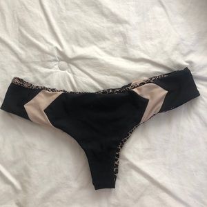 Acacia Swimwear Mentawai bottoms in black/nude